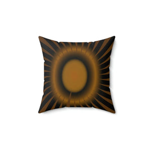 Modern Brown Abstract Polyester Square Pillow - Dipaliz - Home & Garden