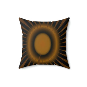 Modern Brown Abstract Polyester Square Pillow - Dipaliz - Home & Garden
