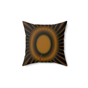 Modern Brown Abstract Polyester Square Pillow - Dipaliz - Home & Garden