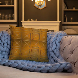 Brown Cross Pillow – Insert Included 18x18 - Dipaliz - Throw Pillows