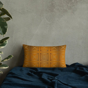 Brown Cross Pillow – Insert Included 18x18 - Dipaliz - Throw Pillows