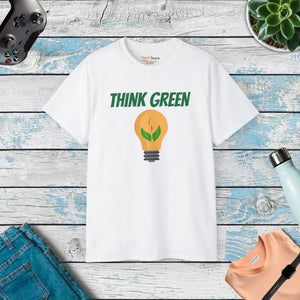 Ultra Cotton Tee - Think Green Bulb Eco Comfort - Dipaliz - White / s - T-shirts