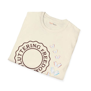 Soft Cotton Butterfly T-shirt - Fluttering Freedom - Dipaliz - T-shirts - s