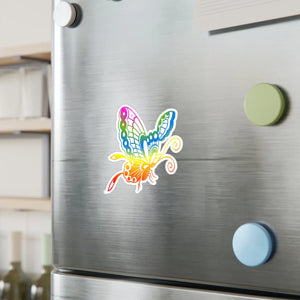 Whimsical Butterfly Kiss Cut Vinyl Decals - Dipaliz - Decorative Stickers