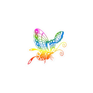 Whimsical Butterfly Kiss Cut Vinyl Decals - Dipaliz - Decorative Stickers