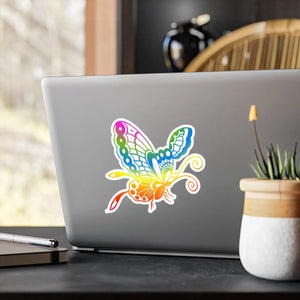 Whimsical Butterfly Kiss Cut Vinyl Decals - Dipaliz - Decorative Stickers