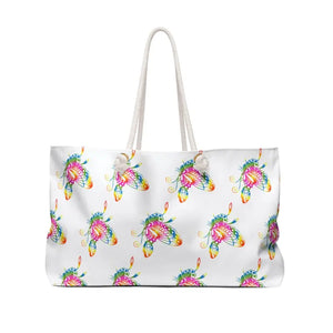 Oversized Polyester Weekender Tote Bag Dip Dye Design - Dipaliz - 24’’ × 13’’ - Bags