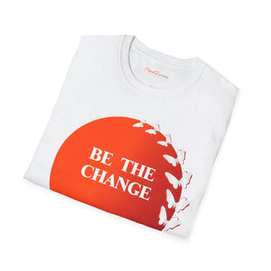 Soft Butterfly T-shirt - be the Change Cotton Tee - Dipaliz - T-shirts - s