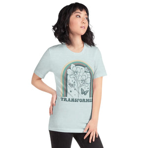 Sustainable Unisex t Shirt Flowers with Butterflies - Dipaliz - T-shirts - s