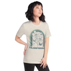 Sustainable Unisex t Shirt Flowers with Butterflies - Dipaliz - T-shirts - s