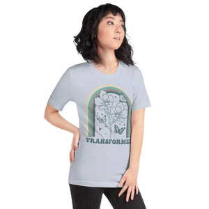 Sustainable Unisex t Shirt Flowers with Butterflies - Dipaliz - T-shirts - s