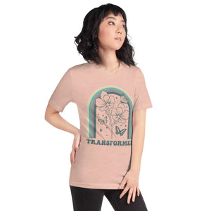 Sustainable Unisex t Shirt Flowers with Butterflies - Dipaliz - T-shirts - s