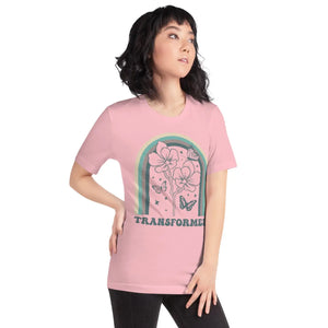 Sustainable Unisex t Shirt Flowers with Butterflies - Dipaliz - T-shirts - s