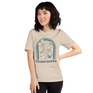 Sustainable Unisex t Shirt Flowers with Butterflies - Dipaliz - T-shirts - s