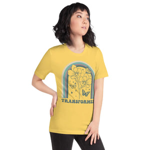 Sustainable Unisex t Shirt Flowers with Butterflies - Dipaliz - T-shirts - s