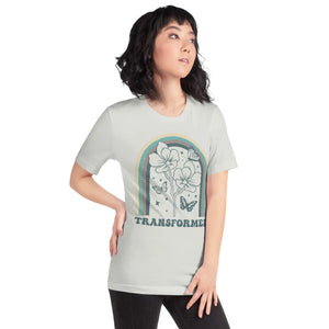 Sustainable Unisex t Shirt Flowers with Butterflies - Dipaliz - T-shirts - s