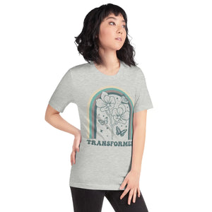 Sustainable Unisex t Shirt Flowers with Butterflies - Dipaliz - T-shirts - s