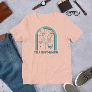 Sustainable Unisex t Shirt Flowers with Butterflies - Dipaliz - T-shirts - s