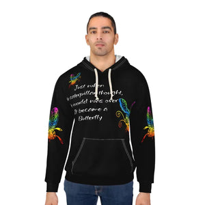 Inspirational Pullover Hoodie Caterpillar Butterfly Transform Dipaliz - T-shirts
