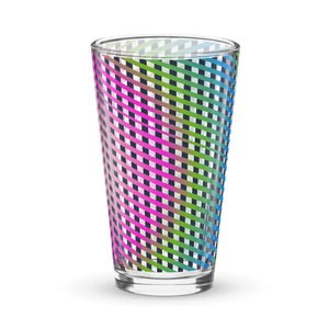 Chic Shaker Pint Glass - Modern 16 Oz Drinkware - Dipaliz - Beer Glasses