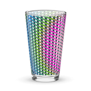 Chic Shaker Pint Glass - Modern 16 Oz Drinkware - Dipaliz - Beer Glasses