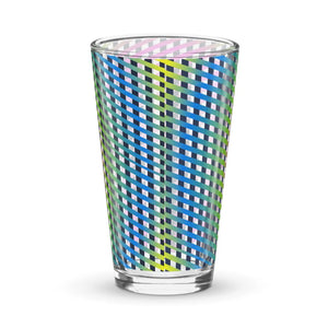 Chic Shaker Pint Glass - Modern 16 Oz Drinkware - Dipaliz - Beer Glasses
