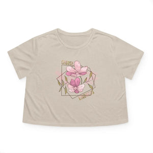 Floral Flowy Cropped Tee - Choose Kindness Everyday - Dipaliz - T-shirts