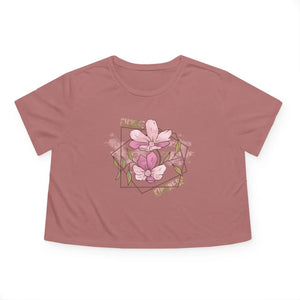 Floral Flowy Cropped Tee - Choose Kindness Everyday - Dipaliz - T-shirts