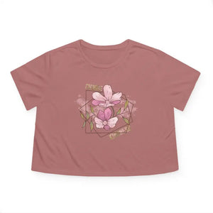 Flowy Cropped Tee Choose Kindness Comfort Style - Dipaliz - Mauve / s - T-shirts