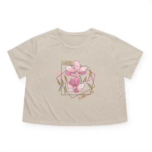 Flowy Cropped Tee Choose Kindness Comfort Style - Dipaliz - Heather Dust / s - T-shirts