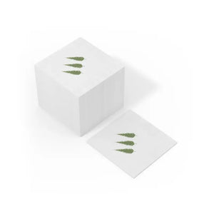 White Coined Napkins - Christmas Tree Print Ready - Dipaliz - Paper