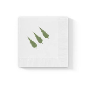 White Coined Napkins - Christmas Tree Print Ready - Dipaliz - Paper