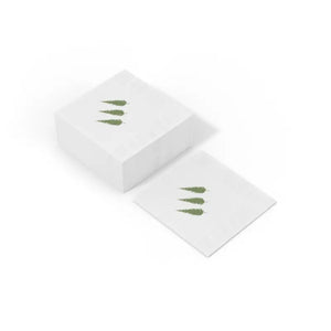 White Coined Napkins - Christmas Tree Print Ready - Dipaliz - Paper