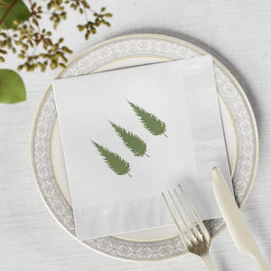 White Coined Napkins - Christmas Tree Print Ready - Dipaliz - Paper
