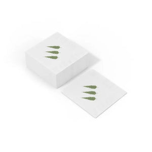 White Coined Napkins - Christmas Tree Print Ready - Dipaliz - Paper
