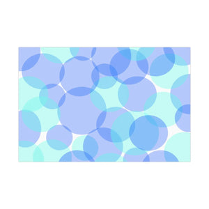 Chic Circles Blue Gift Wrap Papers - Matte or Satin - Dipaliz - Wrapping Paper