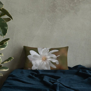 Magnolia Flower Throw Pillow – Insert Included - Dipaliz - Pillows