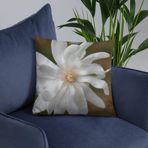 Magnolia Flower Throw Pillow – Insert Included - Dipaliz - Pillows
