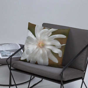 Magnolia Flower Throw Pillow – Insert Included - Dipaliz - Pillows