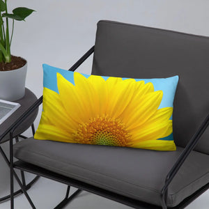 Sunflower Throw Pillow – Shape Retaining 18x18 - Dipaliz - Pillows