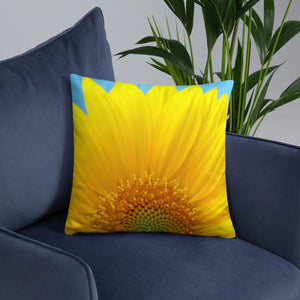 Sunflower Throw Pillow – Shape Retaining 18x18 - Dipaliz - Pillows