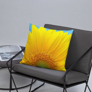 Sunflower Throw Pillow – Shape Retaining 18x18 - Dipaliz - Pillows