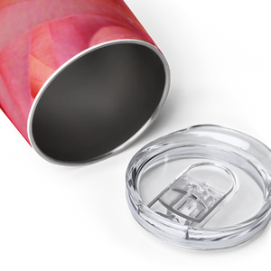 Flower Petals Wine Tumbler - Insulated Stainless Steel - Dipaliz - Tumblers