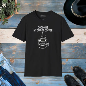 Soft Cotton Coding T-shirt - Circuit Spark Design - Dipaliz - T-shirts - s