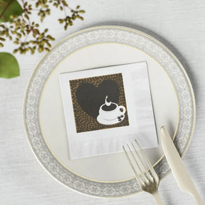 White Coined Napkins – Premium Party Paper - Dipaliz