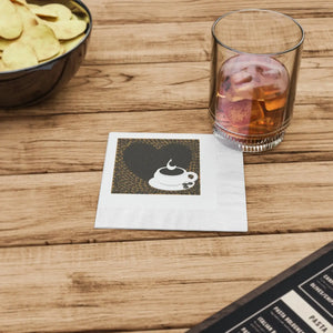 White Coined Napkins – Premium Party Paper - Dipaliz