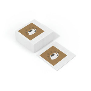 White Coined Napkins – Coffee Mug Napkin - Dipaliz - Paper
