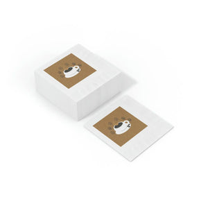 White Coined Napkins – Coffee Mug Napkin - Dipaliz - Paper