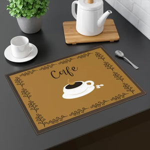 Coffee Cup Placemat - Chic Women’s Fashion Table Decor - Dipaliz - 18’’ × 14’’ - Placemats