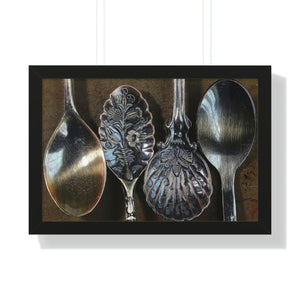 Vibrant Framed Horizontal Poster - Coffee Spoons - Dipaliz - Posters Prints & Visual Artwork